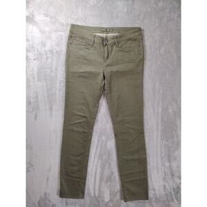 Prana Jeans Womens 8/29 Olive Green Stretch Skinny Preppy Outdoors Casual